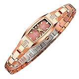 RuiZhiYuan Damen Armbanduhr Quarzwerk Wasserdicht Wolfram Stahl Uhren Uhr(Rose Gold)