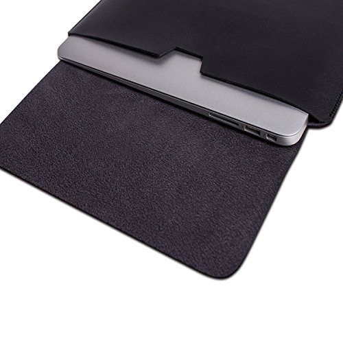 WALNEW Schlanke Leder New MacBook Air 12 Zoll Hülle, MacBook Schutzhülle, Hülle, Case, Cover, New MacBook Air 12 Zoll Hülle mit Handgriff, geschütztes Inneres und externes Mousepad - 3