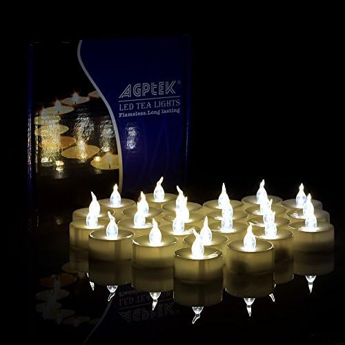 100 PCS LED Tealights Battery-Operated flameless Candles Lights For Wedding Birthday Party - Warm White