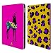 Produktbild Head Case Designs Gazelle Gemustert Tiere Silhouettes Brieftasche Handyhülle aus Leder für iPad Air 2 (2014)