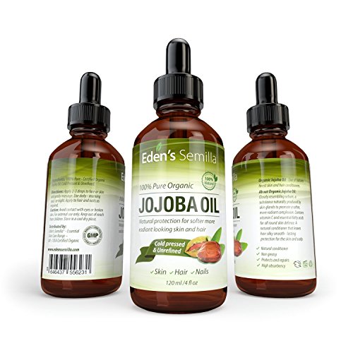Jojobaöl – 120 ml – 100% ORGANISCH zertifiziert – Bester natürlicher Öl-Feuchtigkeitsspender für strahlende Haut, seidenweiche Haare und starke Nägel – Ideal für empfindliche Haut – Rundum Schutz Tag & Nacht – Kaltgepresst & Unraffiniert - 2