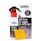 NitWits All-in-One Lice Treatment for Head Lice | 120ml | Includes Comb