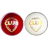 M_K Sports Club Leather Cricket Ball - Two Piece Club S...