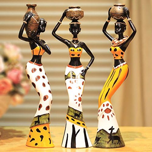 Max Home@ Creative Home Decoration resin figure doll ornaments living room study Decoration Crafts ( Color : Yellow )
