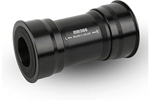 AGATIGE Bike Press in Bottom Bracket, Aluminium Alloy BB386 Mountain Bike 68‑73-86mm Bottom Brackets Bicycle Accessory for Parts Prowheel 22/24mm Crankset Chainset (Black)