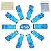 Produktbild Uflatek 10stück 64MB USB-Flash-Laufwerk Rotate U Disk 2.0 Azurblau Pen Drive Metall USB-Stick Extern Datenspeicher für Geschenke