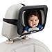 ActiVue Baby Car Mirror | Watch Your Child Safely Whilst Rear Facing | Easy Install Dual Strap Fastening | Fully Adjustable Tilt And Turn With Anti-Judder Mount | Superior Reflection And 100% shatterproof | Premium Quality Safety Product | Includes 2 x Bonus Products - Baby On Board Sign And UV Sun Shade