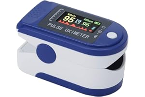 LOVETRENDS Pulse Oximeter Fingertip Blood Oxygen Saturation Monitor for Pulse Rate and SpO2 Level Portable Pulse Oximeter with Large LED Display and Lanyard Included