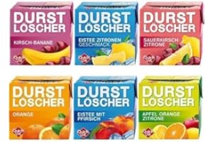 QUICKVIT Quickfit 36 Pack Durstlöscher a 500ml Mixbox 6 Sorten Eistee Fruchtsaftgetränk 18 Liter