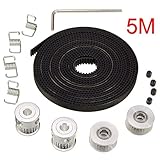 descargar rodamientos 3d Este kit de correa dentada y rueda de polea de sincronización está diseñado específicamente para movimiento lineal. Ajuste para Impresora 3D Reprap, Prusa, MendelMax.