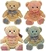 Personalised Teddy Bear, Pink, Blue, Baby Gifts, Birthday Gift, Wedding Favour, Christening/Baptism Gift, Shower Gift. (Cream & Blue)