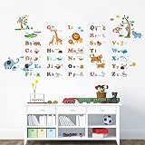 Decowall DW-1206P1308 Alphabet & Dschungeltiere Wandsticker Wandaufkleber Wandtattoo Kinderzimmer - 3