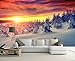 Produktbild BAHUZHI Wallpaper 3D Sun Shine Schnee Wald Wallpaper Wandgemälde Für Wohnzimmer Sofa Tv Hintergrund Wandverkleidung 3D Fototapete Natur Wandbilder