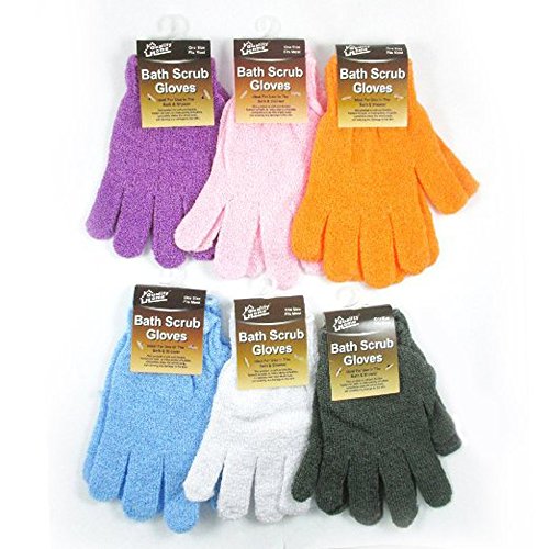 dealglad® 4 Paar Dusche Peeling Waschen Haut SPA Schaumstoff Bad Handschuhe Massage Luffa Scrubber - 5