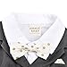 ZOEREA Newborn Infant Toddler Boy Babys Long-sleeved Cotton Gentleman Cute Black Vest Tuxedo Romper Jumpsuit Clothing With Yellow Polka Dot Bowknot(Size 80)