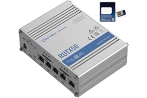 THETECHNOLOGYDOCTORS Teltonika RUTX50 5G Dual SIM Industrial M2M/IOT Router with Unlimited O2 5G Data SIM Card Bundle