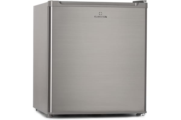 Klarstein Garfield Eco, 34 liter nettovolym, 4-stjärnig frys, 117 kWh/år, 2 nivåer, 41 dB, avtagbart rutnät, fristående, utrymmesbesparande, ca. 44 x 52 x 47 cm (BxHxD)