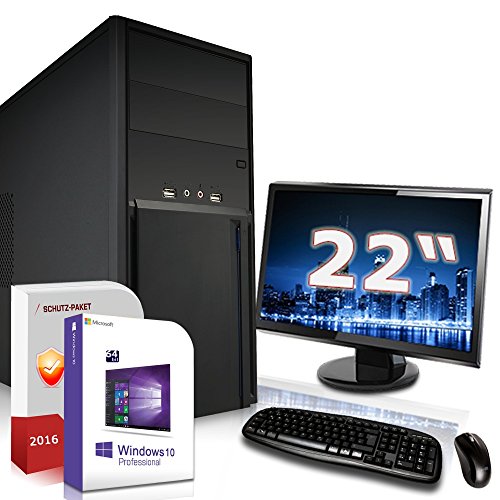 Windows 10 Pro Komplett PC System 8 GB HD 7540D 4GB AMD A6 5400K 2x3,8 GHZ mit F