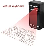 Bluetooth Cube Virtual Projection Wireless Keyboard for Mobile Phone PC Laptop Tablet (Black)