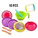 10pcs Practical Baby Food Manual Grinder Mash and Serve Bowl Set for Making Homemade Baby Food with Spoons