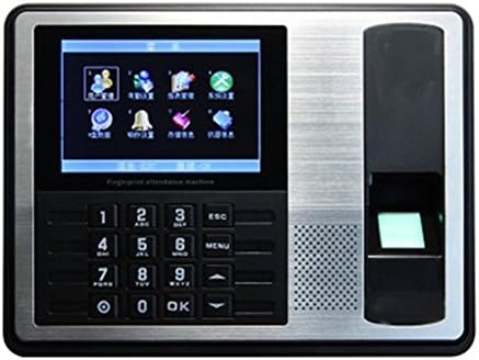 YobangSecurity 4 inch TFT Color Screen Biometric Fingerprint Attendance Machine Time Clock System &amp; Password Employee Recorder with Energy-saving Fingerprint Sensor Support USB Flash Drive Download
