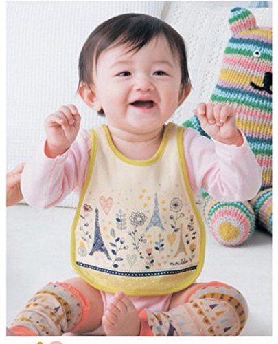 Ele Gens 3/5er Baby Kinder Wasserdicht Lätzchen Babylätzchen Schürze Baumwolle Mit Druckknöpfen Jungen Mädchen - 5