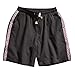 Produktbild HHyyq Men's Woven Shorts Sports Trousers with Pockets Fitness Sports Shorts Bodybuilding Workout Gym Running Shorts with Drawstring Training Shorts Leisure(Schwarz,XXXXL)