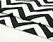 LAAT Simple Geometric Decorative Wavy Patterns Pillow Case Cushion Cover for Sofa - 20 x 20 Inches/ 50*50cm (Black-L)