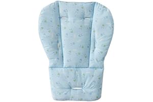 Hemore Coussin de siège pour bébé - Housse de coussin pour poussette et chaise haute - Respirant, imperméable - 1 pièce - Bleu