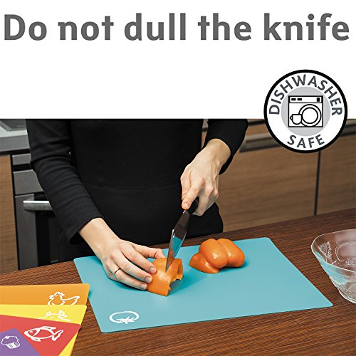 Tatkraft Pic Hi-Qualität Flexibel Schneidebrett Set von 5 mit Lebensmittel Symbolen - 3