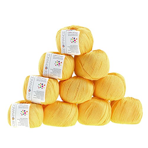 Strickgarn Cotton Breeze 50g #182 gelb - 2