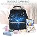 Produktbild UKFaaa Large Diaper Bag Backpack,Galaxy Diaper Bag Backpack Waterproof Travel Mummy Nappy Bags