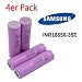 Produktbild Samsung INR18650-35E Akku - 3500mAh 3.7V 18650 - Subohm Werkzeug Dampfer E-Zigarette Flat Top , Menge:4 Stück