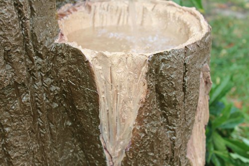 Gartenbrunnen „Baumstamm“ 120 cm mit LED Beleuchtung Springbrunnen Brunnen NEU - 4