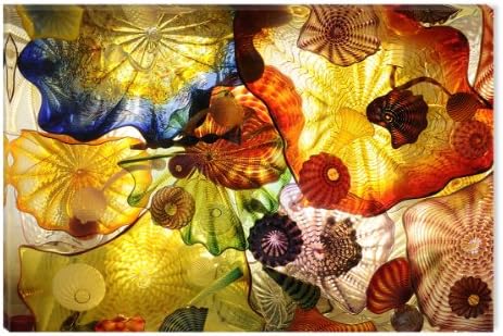 Startonight Wall Art Canvas Feeling Hypnotic Abstract, Las Vegas Abstract Colorful Picture for Bedroom Framed 60 x 90 CM