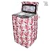 E-Retailer Classic Pink Colour With Big Leaves Design Top Load Washing Machine Cover RS.375.00