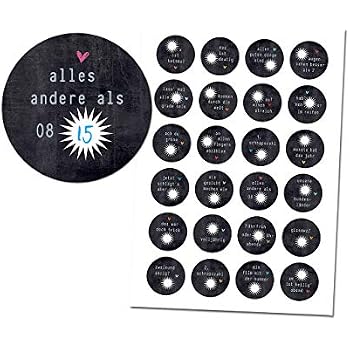 Almira Design 24 Adventskalenderzahlen Spruchkniffl Tafel