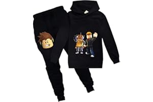 Temolie Roblox gra bluza chłopcy bluzy z kapturem dziewczęta dzieci stroje postaci z kreskówek sweter bawełniane spodnie ubrania 2 szt. zestawy