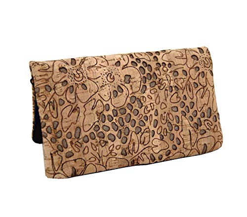 Plan B Portafoglio Modello Baco (15,5x8,5 cm) con Schermatura dei chip radio RFID Sughero naturale Made in UE