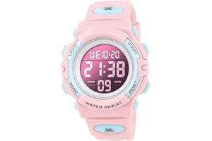 Dayllon Orologio digitale per bambini Sport all'aperto 50 m impermeabile Orologio elettronico Allarme 12/24 h Cronometro Calendario Ragazzo Ragazza Orologio analogico
