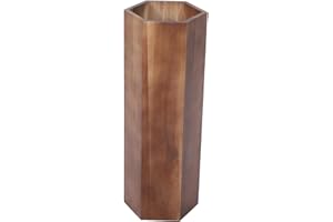 Amosfun Wooden Umbrella Stand, 50cm Height Umbrella Organizer for Hallway, Freestanding Parasol Bucket Holder for Indoor Outdoor, 18x18cm Opening