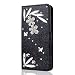 Produktbild Kucosy Huawei P8 Lite 2017 Schutzhülle, Huawei P8 Lite 2017 Glitzer Hülle, Huawei P8 Lite 2017 Luxury Bling Glitzer Handyhülle Damen Mädchen Schutzhülle Sparkle DIY Feder Strass PU Leder Handytasche Handy Tasche mit Magnet Kartenfächer und Standfunktion Folio Bookcase Weich TPU Innere Kratzfeste Handyhülle Umfassender Schutz Etui Case Cover Mädchen Handy hüllen für Huawei P8 Lite 2017 - Feder Diamond Schwarz