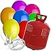 Produktbild 50 Luftballons Ø 25 cm Farbe frei wählbar mit Helium Ballon Gas Hochzeit Geburtstag Komplettset (Gemischt)
