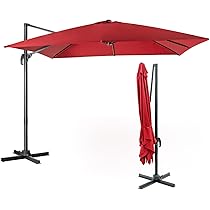 Ombrellone Da Giardino 3x3 Girevole 360° | Parasole Inclinabile Con Manovella, Ø 340 Cm - Foto 13