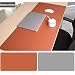 Produktbild Schreibtischunterlage Multifunktionale Mauspad, 35,4x15,75 Zoll Rutschfeste Pu-leder Schreibtisch-maus-matte Wasserdichte Schreibtisch Pad Office/Home (Braun + Grau)