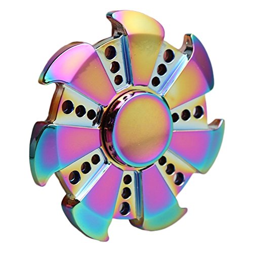 Walwh Wind Wheel Colorful Zinc Alloy Hand Spinner Fidget Finger Toy Anxiety Stress Reducer Walwh Wind Wheel Colorful Zinc Alloy Hand Spinner Fidget Finger Toy Anxiety Stress Reducer