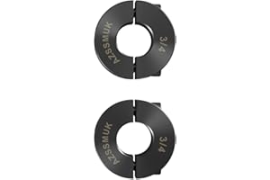 AZSSMUK Double Split Clamp-On Shaft Collars of Metal 3/4" Bore w/Set Screw,2-Piece
