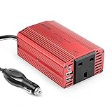 BESTEK 300W Power Inverter DC 12V to 230V AC Converter with AC Outlet and 3.1A Dual USB Car Charger