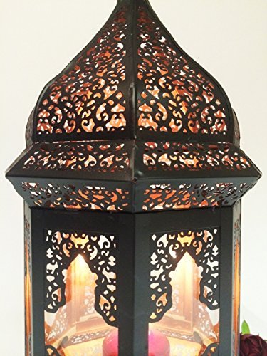 Orientalische Indische Gartenlaterne Glaslaterne Wifaq - 6