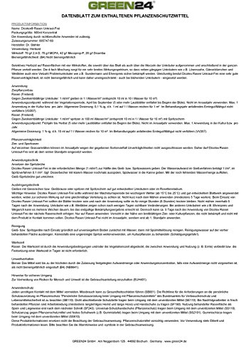 Dicotex Rasen Unkraut-Frei | Dr. Stähler | (2 x 500ml) | Rasen Unkrautvernichter als Set für ca. 1000m2 | GREEN24® + Messbecher + Handschutz + Atemschutz - 2